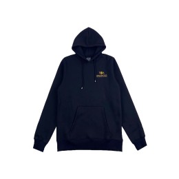 Order online custom-made black long-sleeved hooded sweater fashion design gradient color embroidered LOGO hooded sweater supplier Z576 Order online custom-made black long-sleeved hooded sweater fashion design gradient color embroidered LOGO hooded sweater supplier Z576